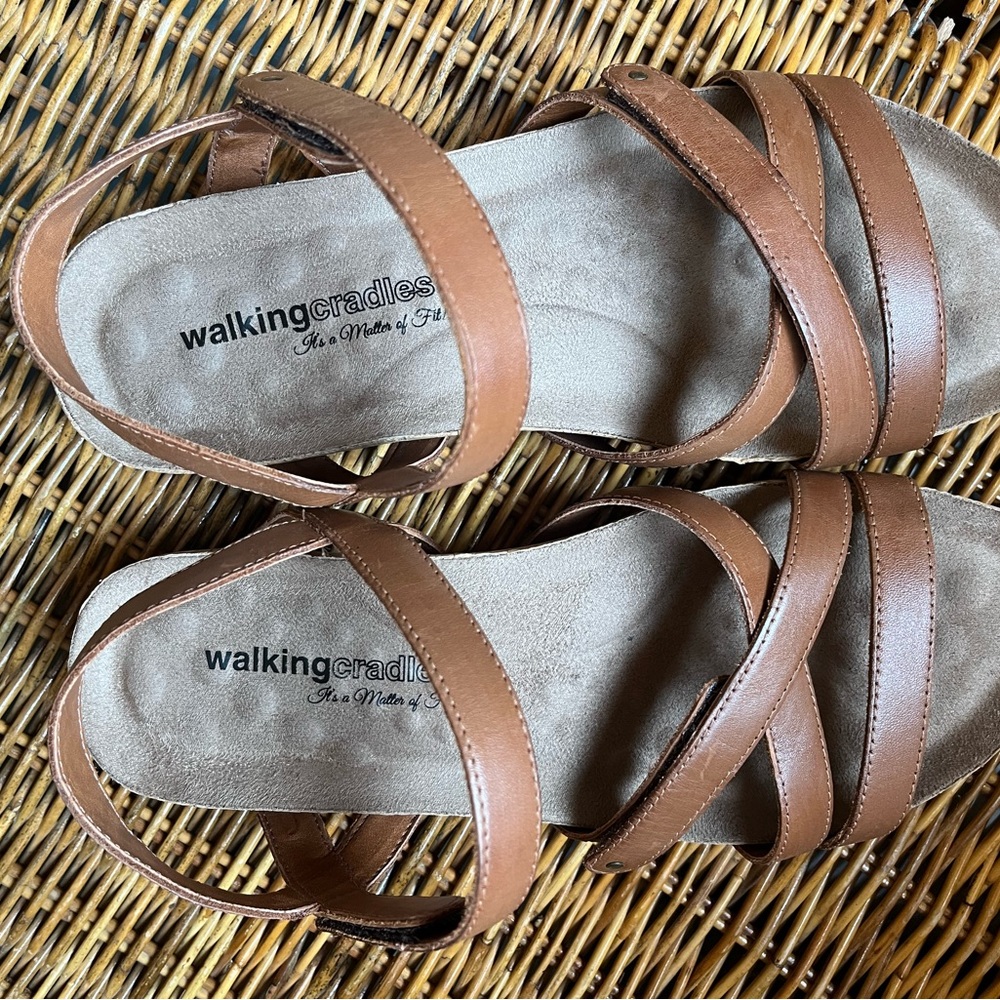 Walking Cradle Pool leather sandals - Picture 3 of 12